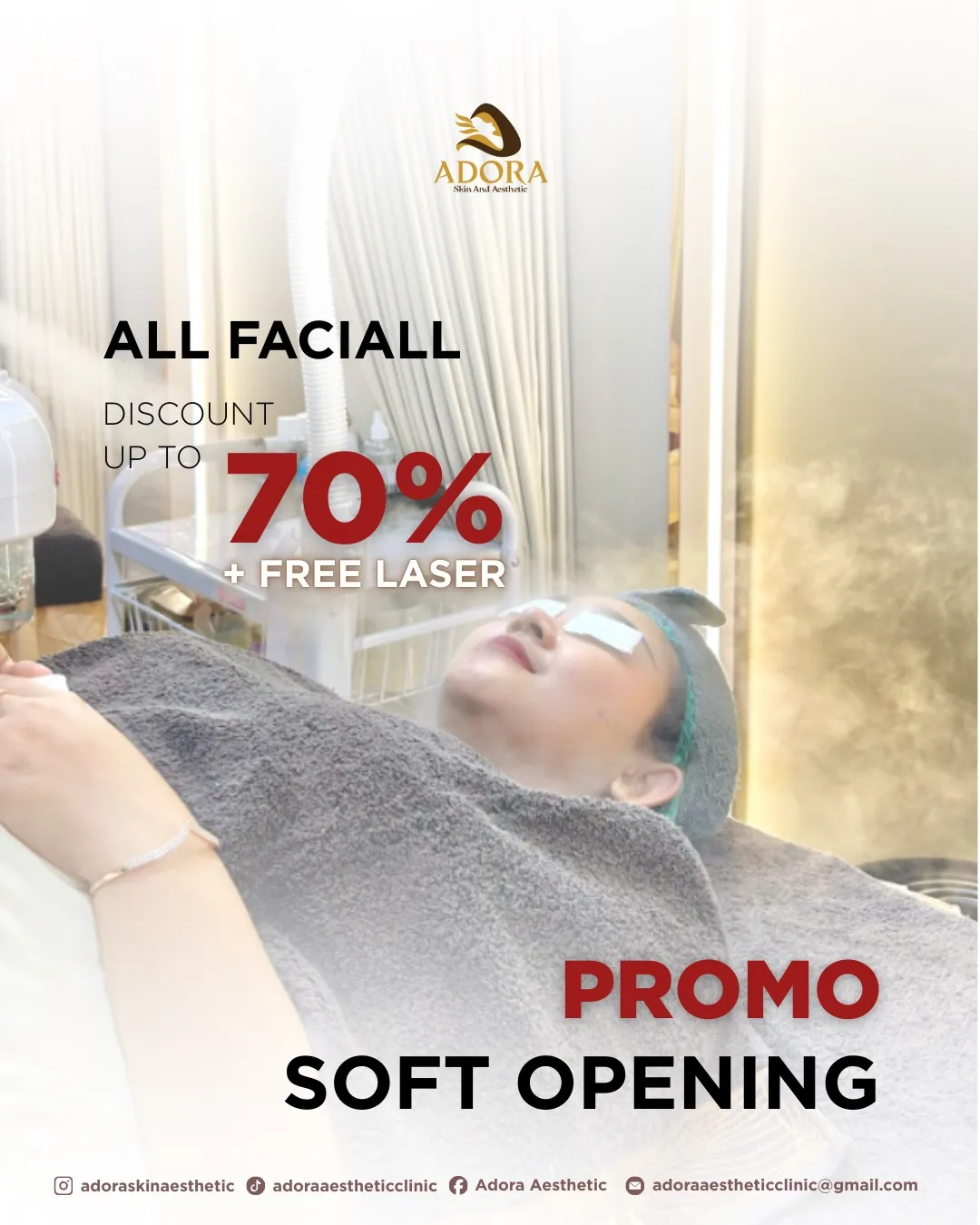 Promo facial hingga 70%
